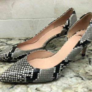 J.Crew $218 Lucie Faux Snake Pumps J8206